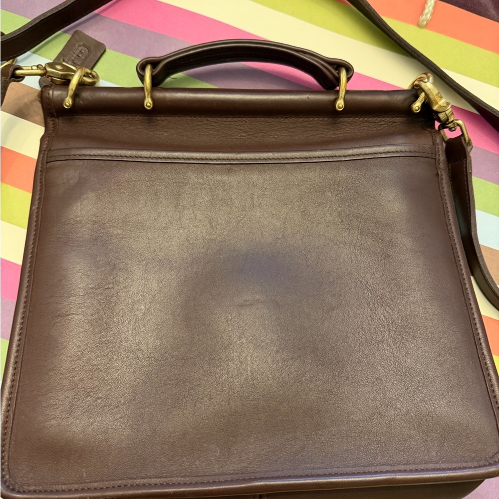 Coach Willis Style #9927 Brown Leather Crossbody Bag, Vintage, rare find! - Picture 8 of 10